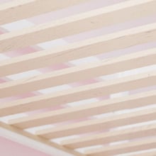 Kingston Single Pine Wood Loft Bed with Curtain